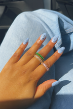 Confetti Bloom Ring 18k Gold Floral Statement Design UK – Akai G Jewels