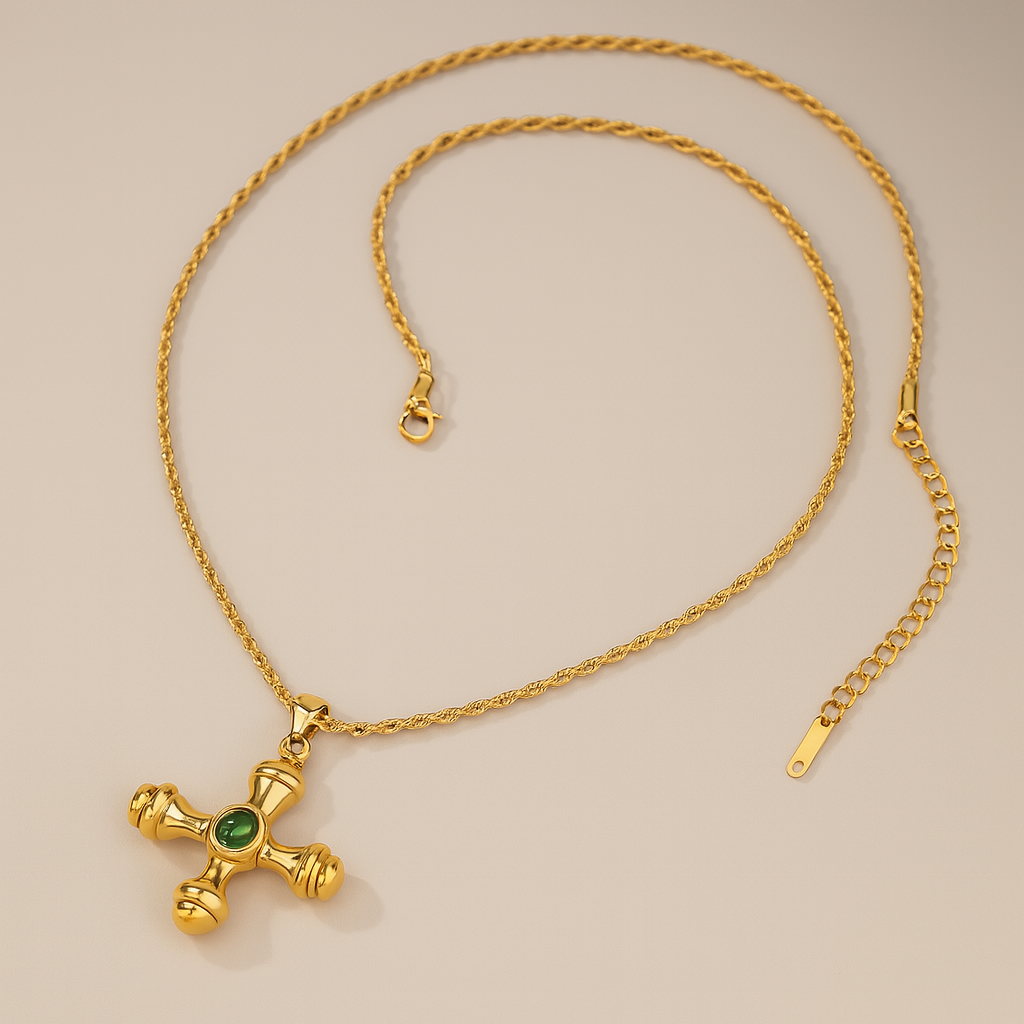 Emerald Amara Necklace 18k Gold UK – Akai G Jewels