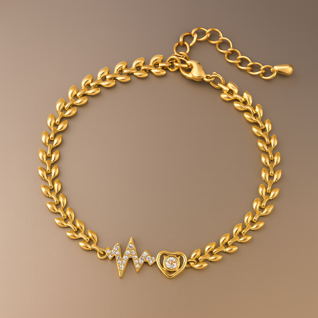 18k Gold Pulse of Love Bracelet UK – Akai G Jewels