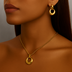 Marigold Necklace 18k Gold Floral Pendant UK – Akai G Jewels