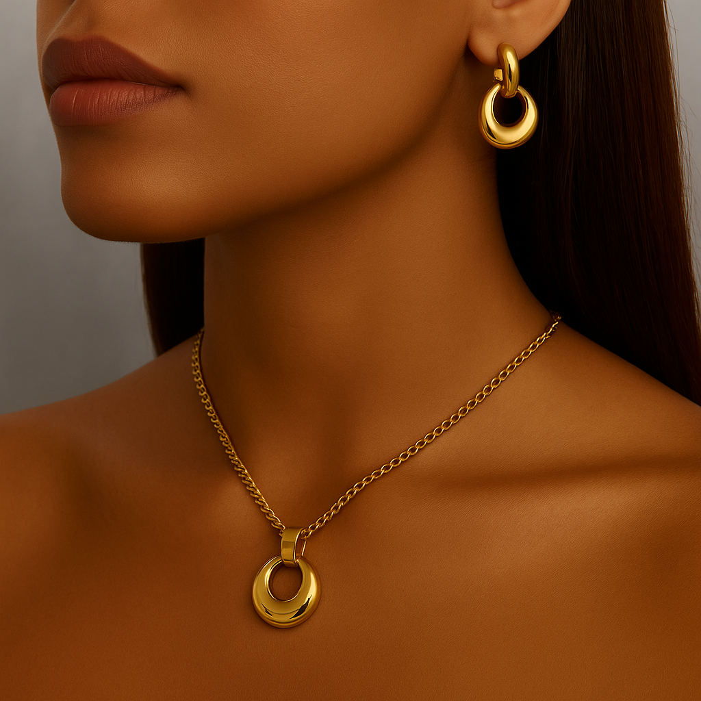 Marigold Necklace 18k Gold Floral Pendant UK – Akai G Jewels