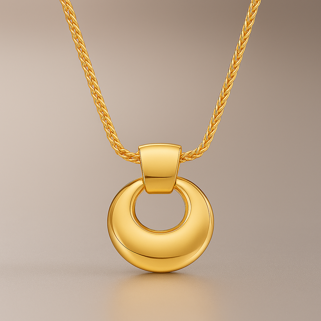 Marigold Necklace 18k Gold Floral Pendant UK – Akai G Jewels