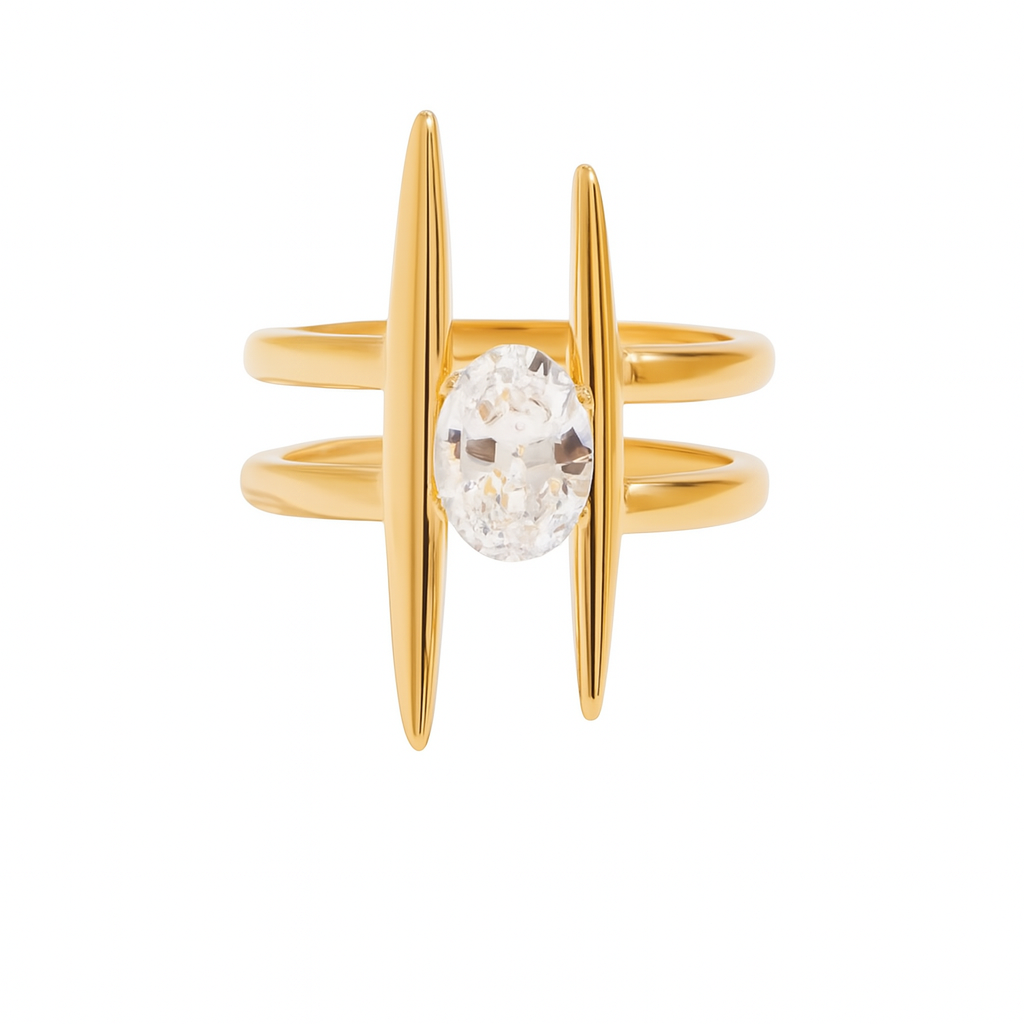 Calla Ring 18k Gold Adjustable UK – Akai G Jewels