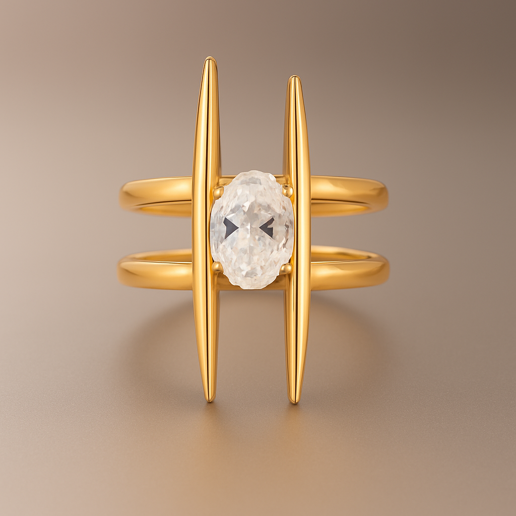 Calla Ring 18k Gold Adjustable UK – Akai G Jewels