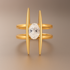 Calla Ring 18k Gold Adjustable UK – Akai G Jewels