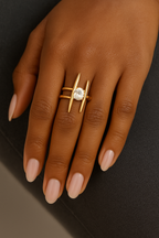 Calla Ring 18k Gold Adjustable UK – Akai G Jewels