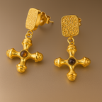 18k Gold Amara Drop Earrings UK – Akai G Jewels