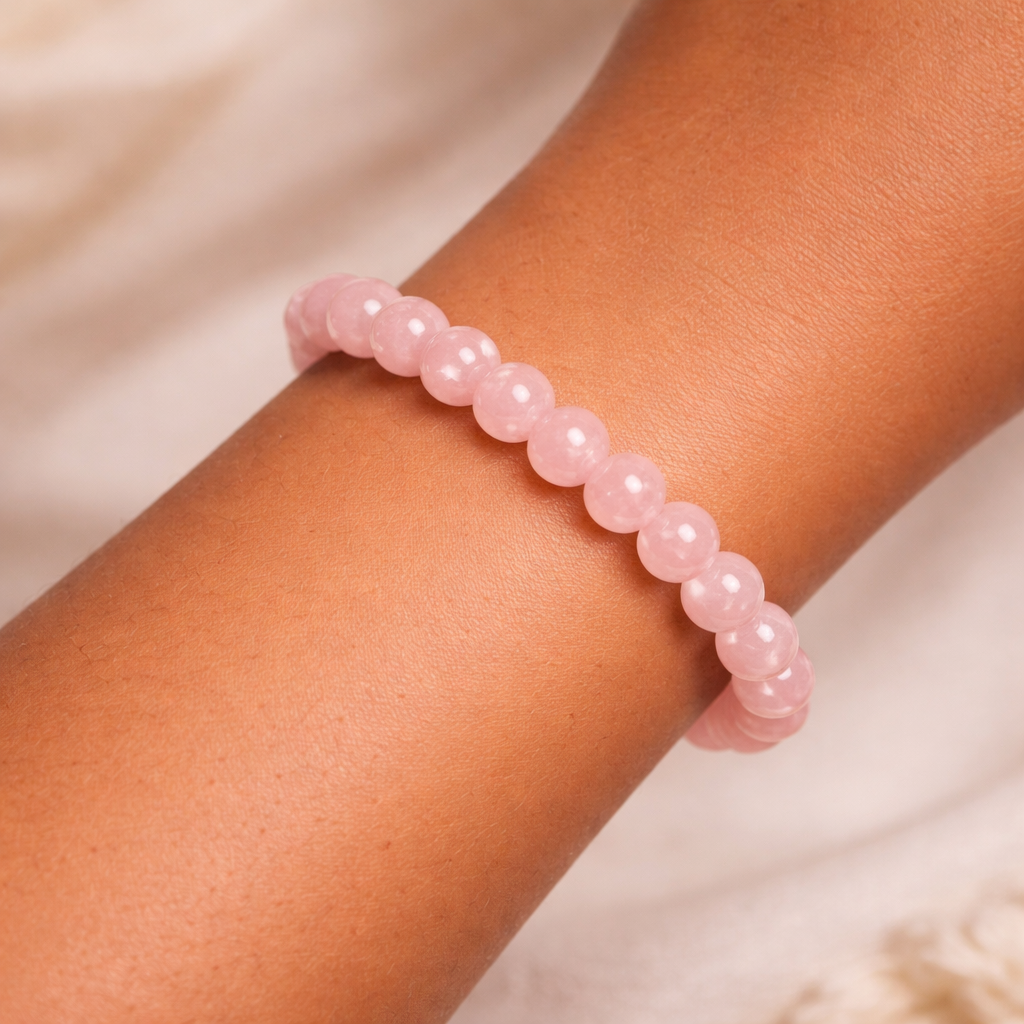 Rose Quartz Beaded Bracelet