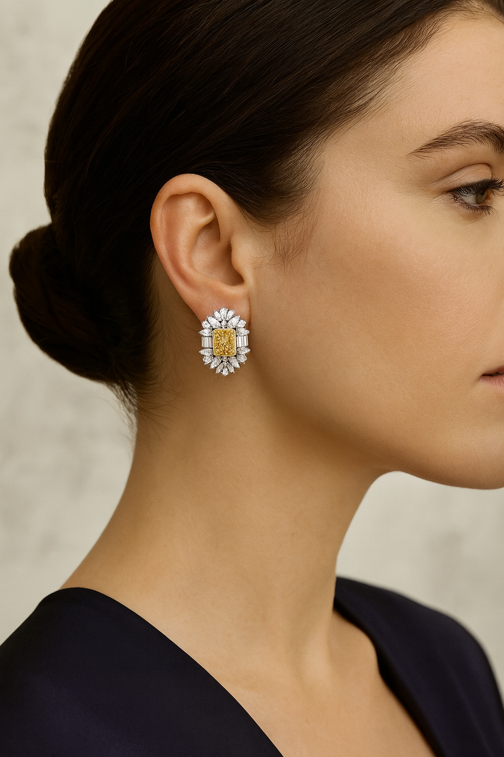 Luxury Silver Diamond Halo Earrings UK – Akai G Jewels