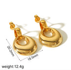 Marigold Drop Earrings 18k Gold Floral Design UK – Akai G Jewels