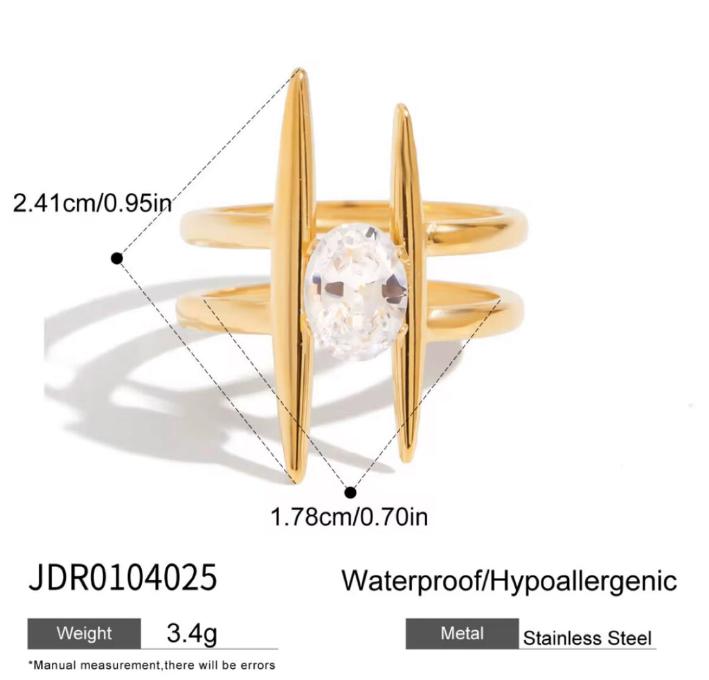 Calla Ring 18k Gold Adjustable UK – Akai G Jewels