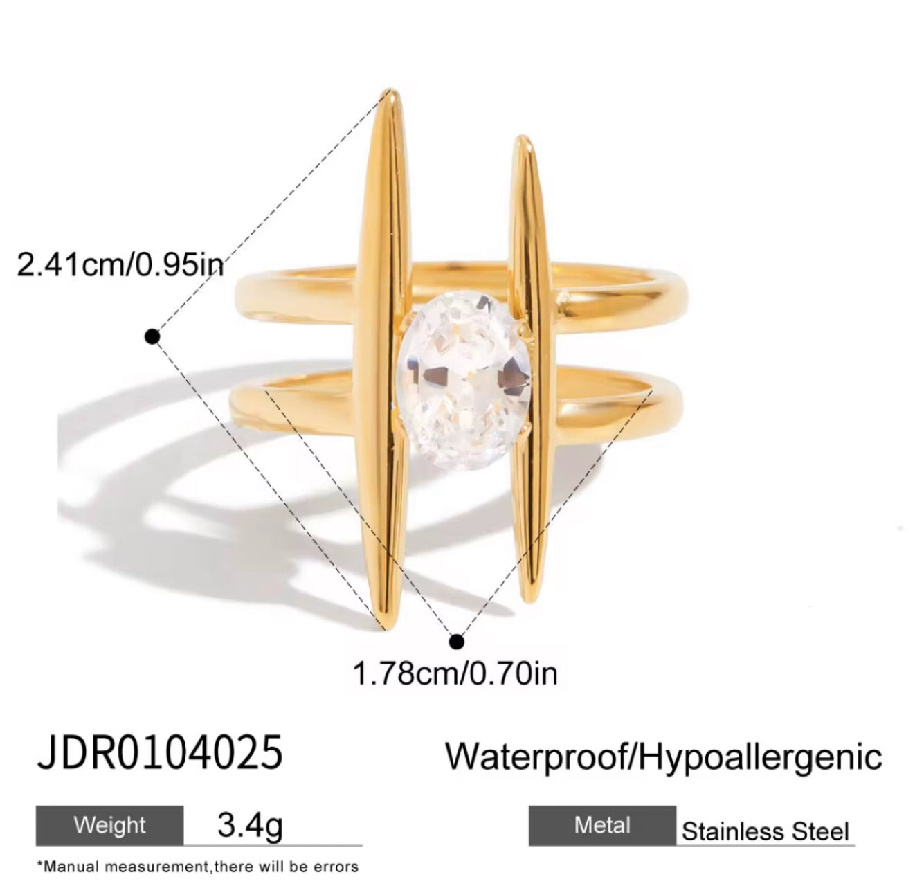 Calla Ring 18k Gold Adjustable UK – Akai G Jewels