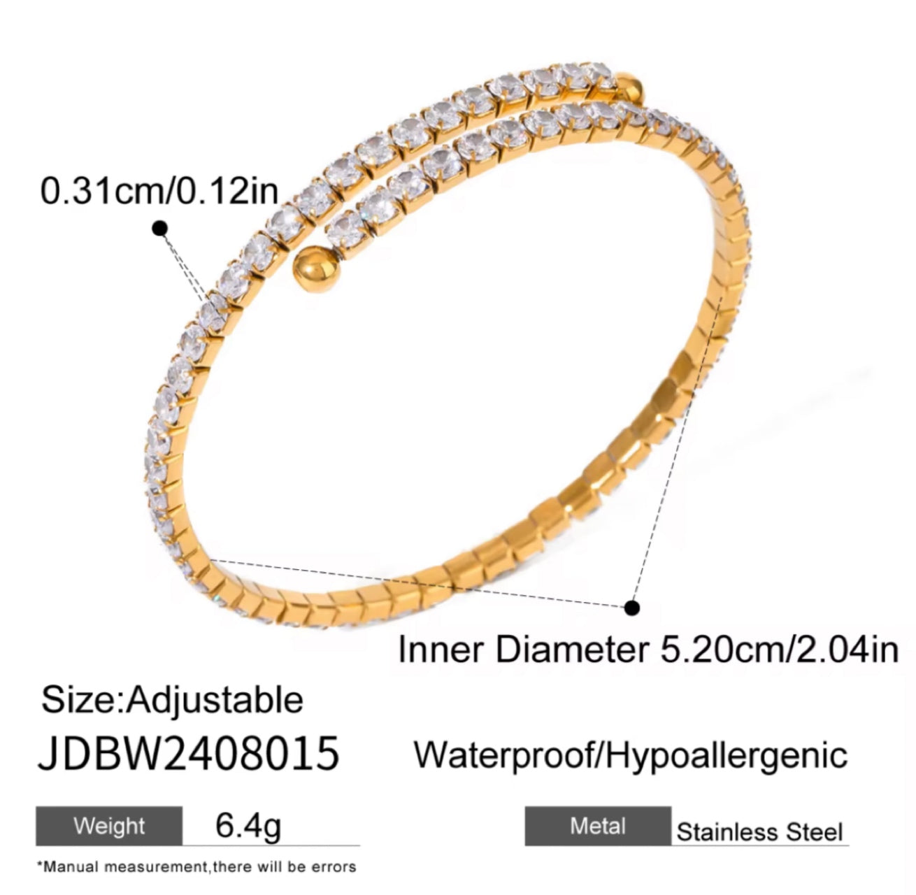 Petal Tennis Bracelet