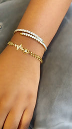 18k Gold Pulse of Love Bracelet UK – Akai G Jewels